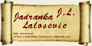 Jadranka Lalošević vizit kartica